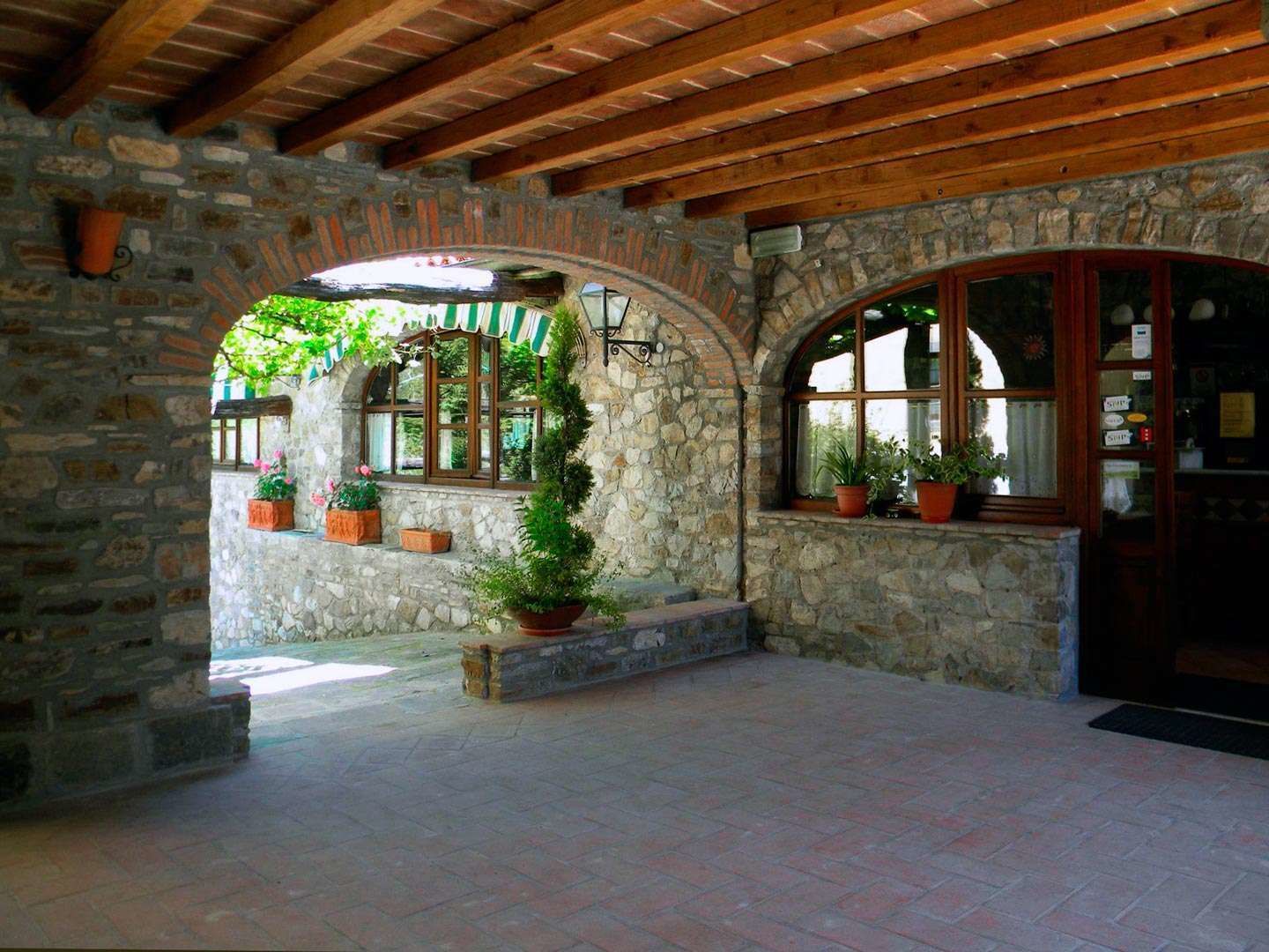 Entrée de l’hébergement