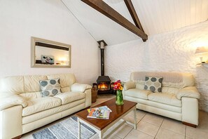 Cottage, 2 Bedrooms (Dairy Barn) | Living area | LED TV, DVD player, ping pong - Berehayes Holiday Cottages (Bridport)