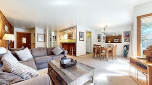 Townhome, 1 Bedroom | Living area | Flat-screen TV, DVD player - Snowcreek #39 1 Bedroom Townhouse (Mammoth Lakes)