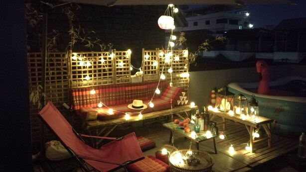 Terrace/patio - Town house big group paddling pool (Bangkok)