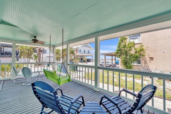 House, 3 Bedrooms | Terrace/patio - Marmalade Mermaid 3 Bedroom Home by RedAwning (Bradenton Beach)