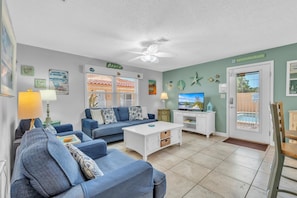 Villa, 2 Bedrooms | Living area | TV - The S 2b 2 Bedroom Villa by RedAwning (Holmes Beach)