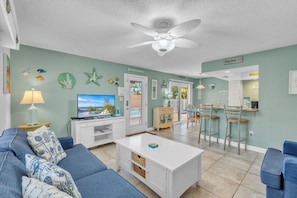 Villa, 2 Bedrooms | Living area | TV - The S 2b 2 Bedroom Villa by RedAwning (Holmes Beach)