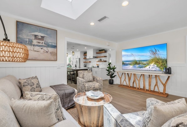 House, 3 Bedrooms | Living area - Coral Beach 3 Bedroom Home by RedAwning (Holmes Beach)