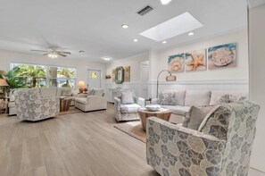 House, 3 Bedrooms | Living area - Coral Beach 3 Bedroom Home by RedAwning (Holmes Beach)