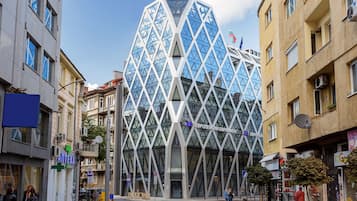 Apartamento de diseño, 1 habitación, en esquina | Vistas a la calle