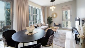 City Apartment | Living area | LCD TV - New Arabian Holiday Homes - Standpoint (Dubai)