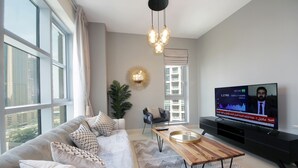 City Apartment | Living area | LCD TV - New Arabian Holiday Homes - Standpoint (Dubai)