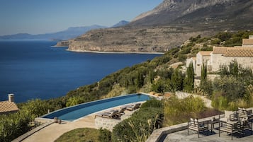 Indoor pool, pool loungers