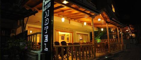 Front of property – evening/night