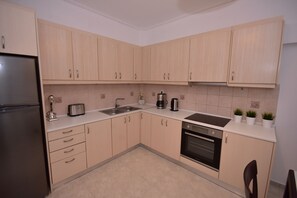 Apartment | Private kitchen | Full-size fridge, oven, stovetop, coffee/tea maker - Keratea Apartment Athens Airport (Lavreotiki)