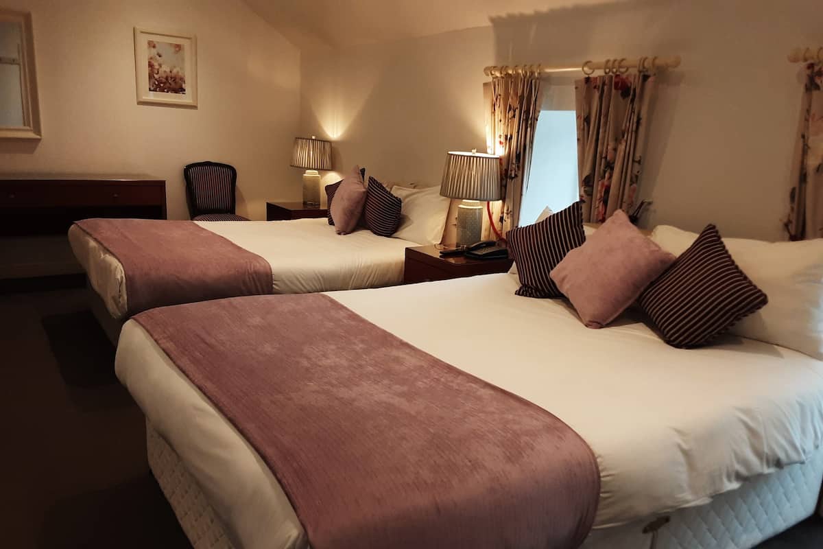 Family Loft Room, 1 Bedroom with 1 Double Bed and 1 Single Bed, Ensuite, Courtyard Area | 1 bedroom, premium bedding, iron/ironing board, free WiFi