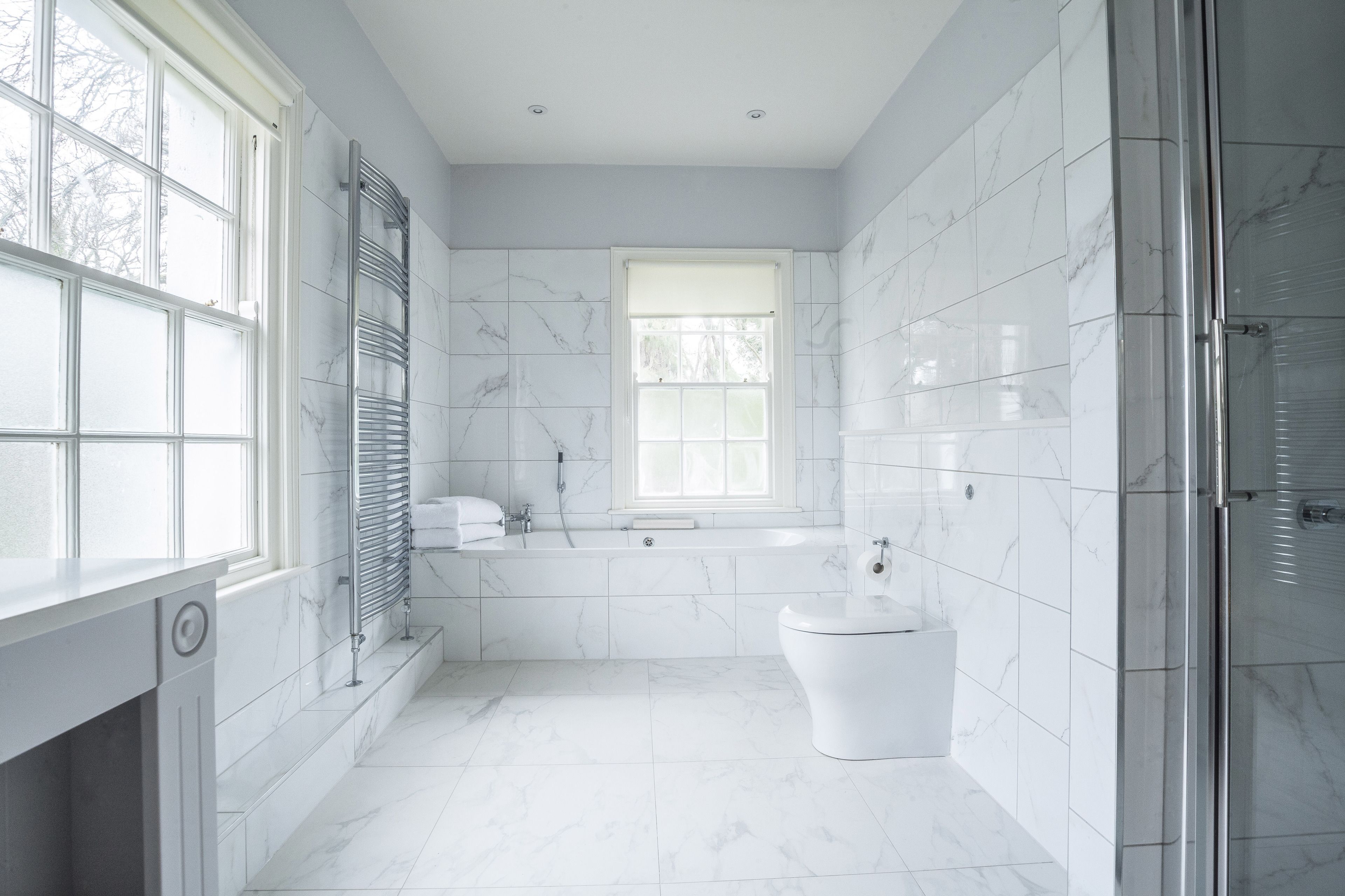 free toiletries, hair dryer, towels