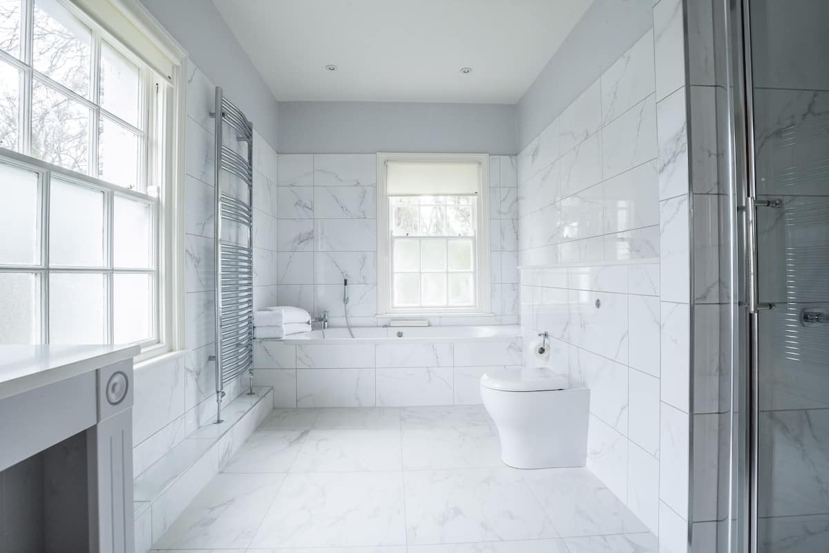 free toiletries, hair dryer, towels