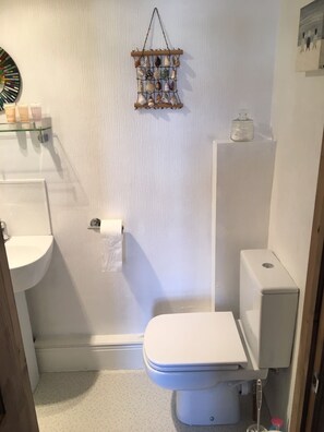 Habitación con 1 cama matrimonial o 2 individuales, baño en la habitación | Baño | Toallas