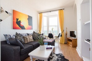Appartement Deluxe, 1 chambre, vue océan | Salle de séjour