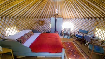 Yurt with King or Twin Beds | Premium bedding, individually decorated, individually furnished