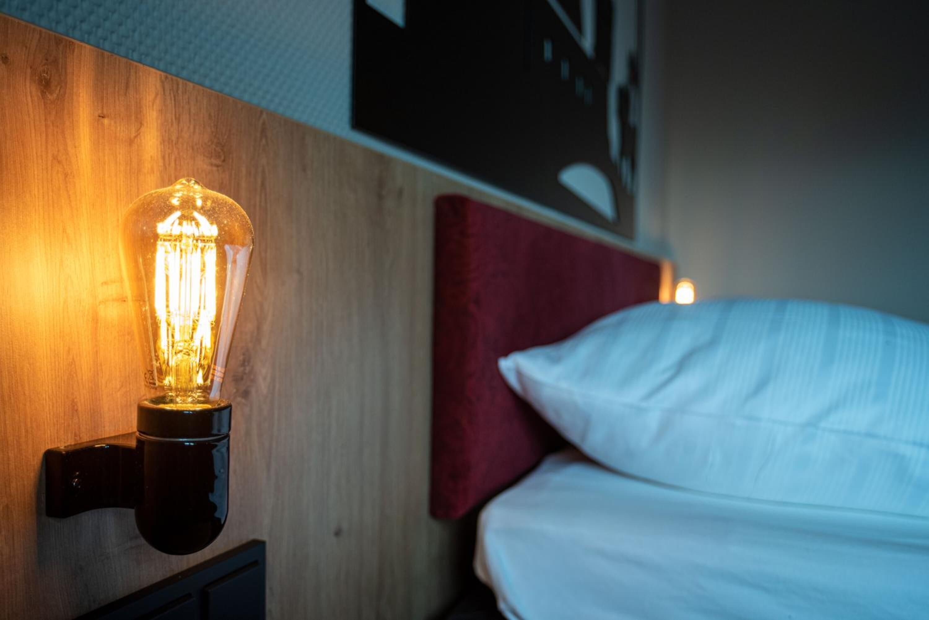 desk, blackout curtains, free wifi, bed sheets