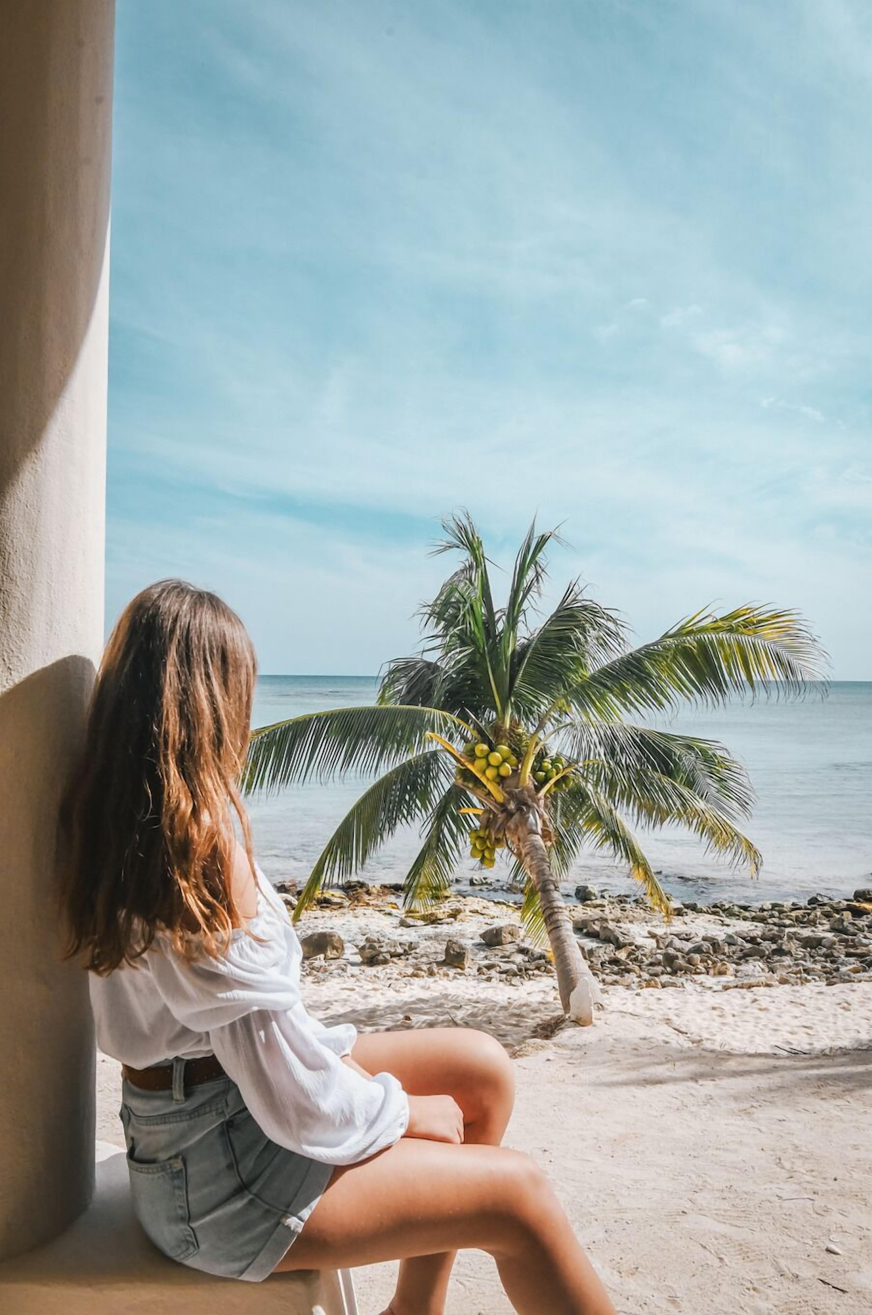 standard double room, 2 queen beds, ocean view, beachfront | terrace/patio