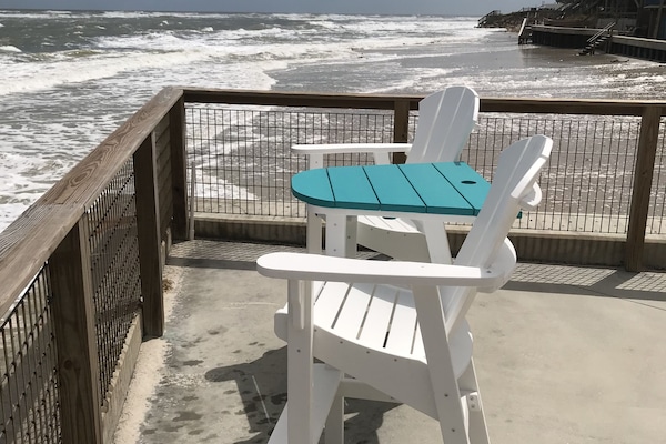 Sitting on the ocean with ocean spray in your face. (Just with high winds)