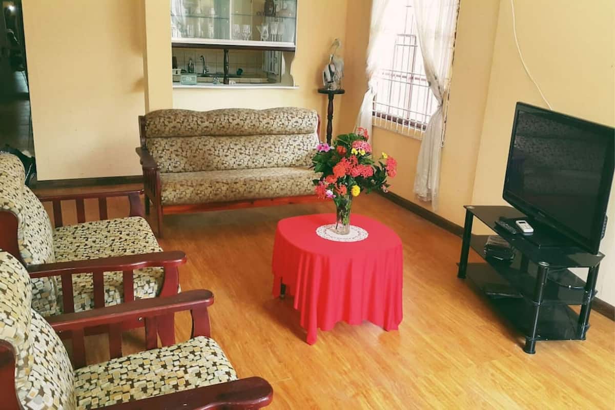 family apartment, 3 bedrooms, 2 bathrooms | living room | flat-screen tv