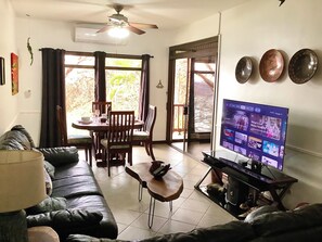 Smart TV, DVD player, toys, books