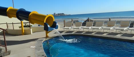 A heated pool