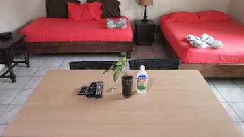 Iron/ironing board, WiFi, bed sheets