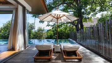 Biệt thự Deluxe, hồ bơi riêng | Hiên