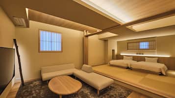 Japanese Modern Suite with Kitchen - Non-Smoking (New Building) | Down comforters, in-room safe, soundproofing, free WiFi