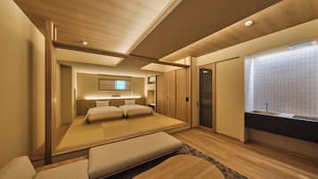 Japanese Modern Suite with Kitchen - Non-Smoking (New Building) | Down comforters, in-room safe, soundproofing, free WiFi