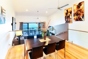 Apartment, 2 Bedrooms (2K, 1 Air Bed or 1K, 2KS, 1 Air Bed) | In-room dining - Shorelines 27 Hamilton Island 2 Bedroom Ocean View Near Marina With Golf Buggy (Whitsundays)