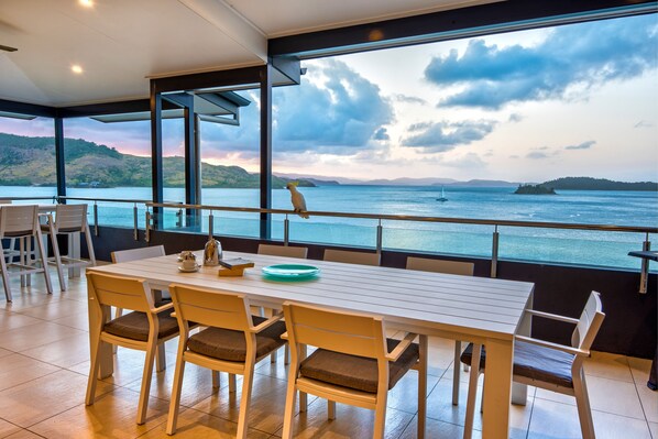 Villa, 3 Bedrooms (1K,1Q,2S, 2AirBed or 1K,2Q, 2AirBed) | Terrace/patio - Villa 16 The Edge Oceanfront Deluxe 3 Bedroom Near Marina With Golf Buggy (Whitsundays)