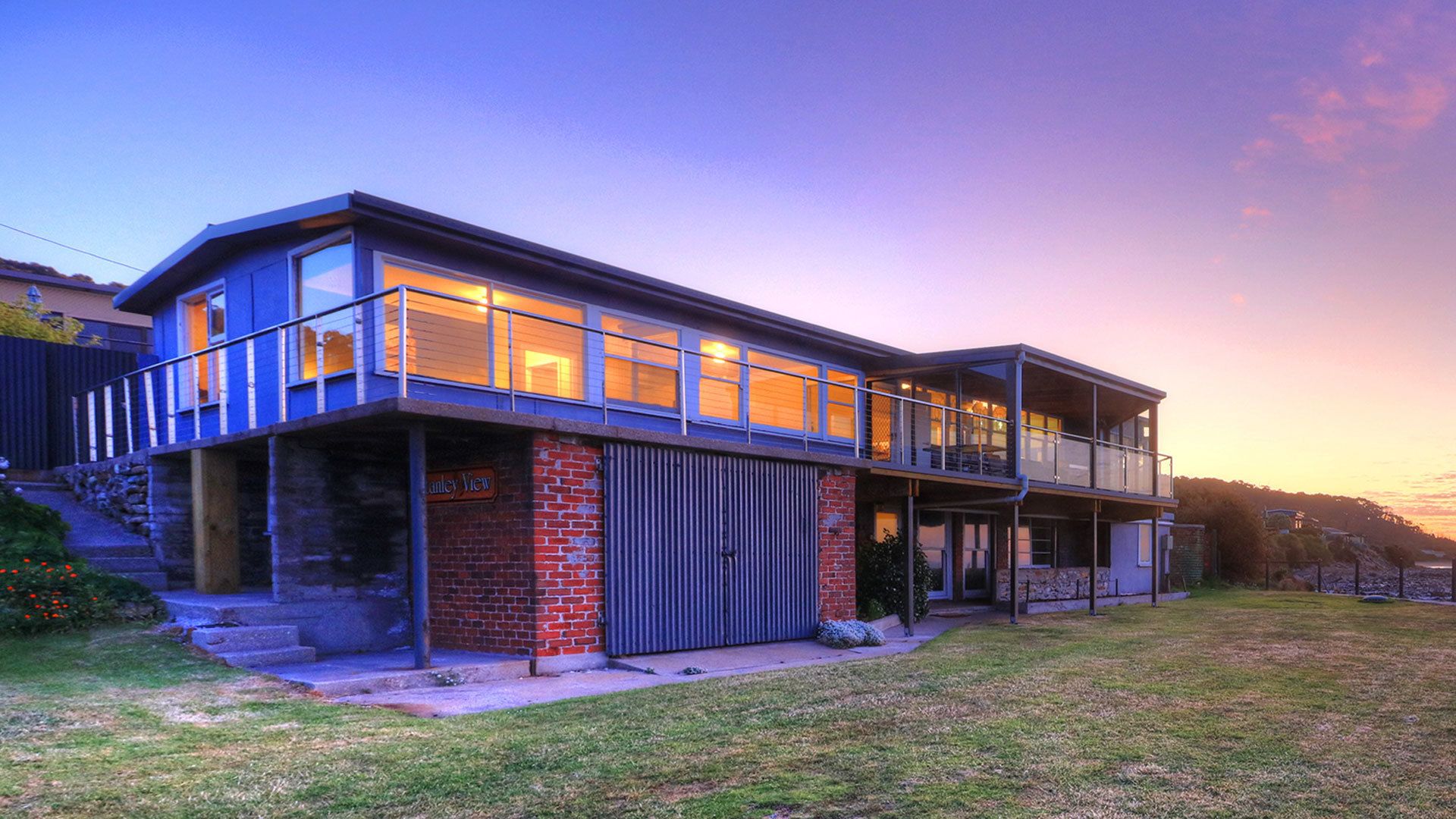 Front of property – evening/night