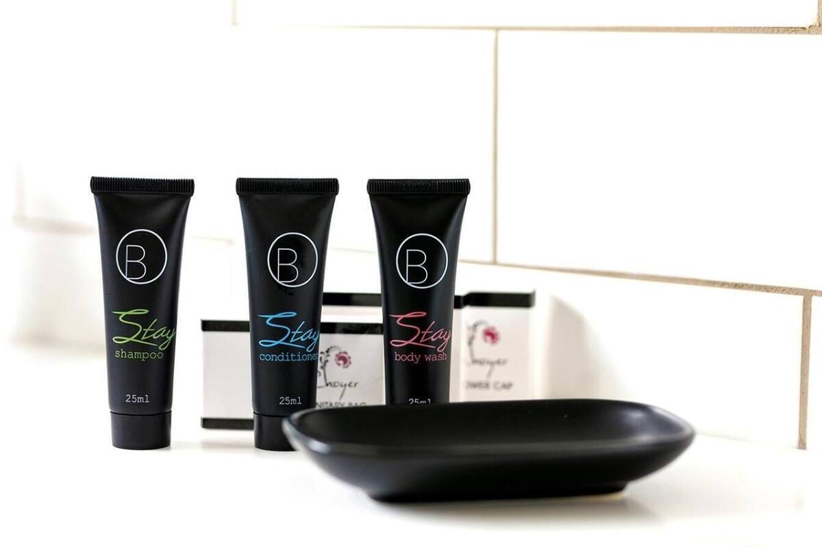 shower, designer toiletries, hair dryer, bathrobes