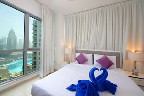 Appartement Luxe, 3 chambres, vue ville | Fer et planche à repasser, Wi-Fi gratuit, draps fournis