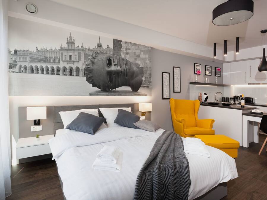 Suite studio Deluxe | Minibar, bureau, système d’insonorisation, fer et planche à repasser