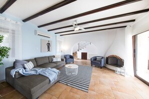 Villa, 4 Bedrooms, Private Pool | Living area | Smart TV, video game console - Villa Christina (Paphos)