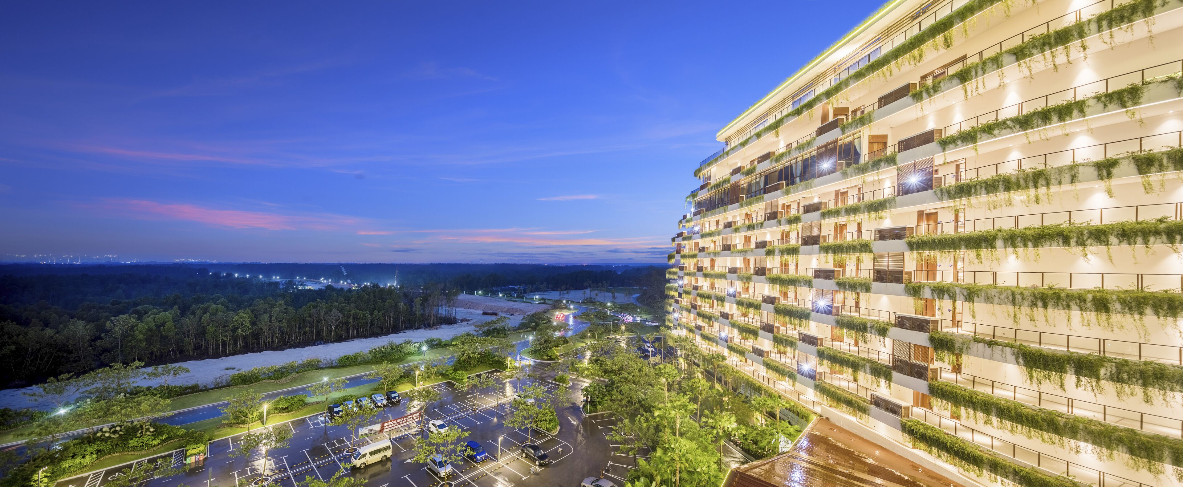 front of property – evening/night