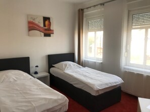 Desk, cots/infant beds, rollaway beds, free WiFi