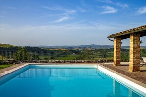 Seasonal outdoor pool, pool umbrellas, sun loungers - Agriturismo La Coppa (Asciano)