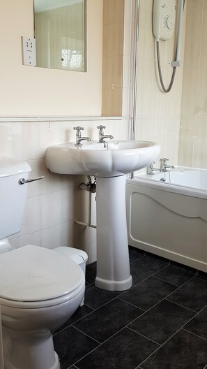 Family Room, Multiple Beds, Non Smoking | Bathroom | Combined shower/tub, free toiletries, hair dryer, towels