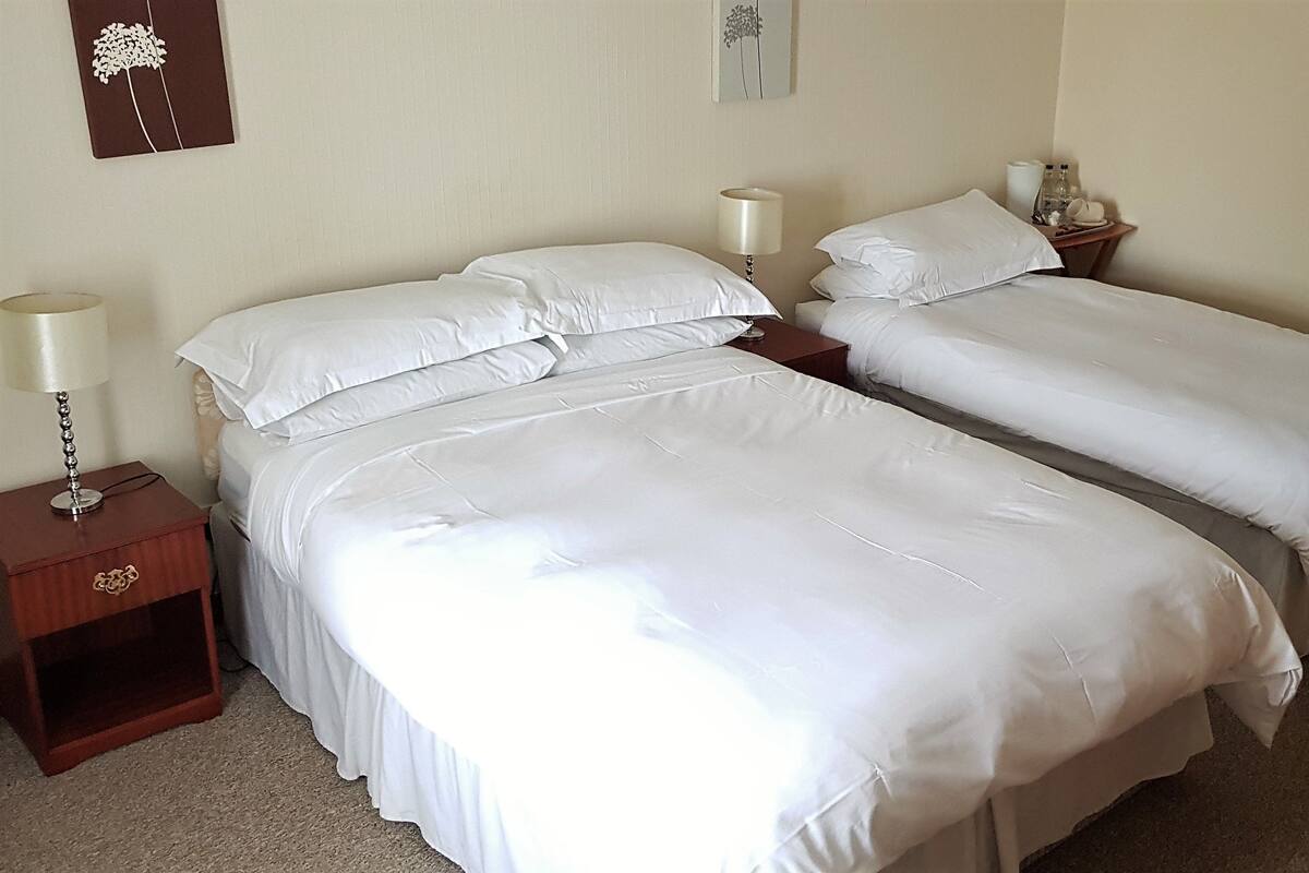 Desk, iron/ironing board, free WiFi, bed sheets