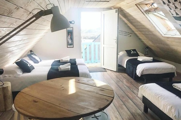 Habitació familiar (Les Embruns) | 1 dormitori, roba de llit d'alta qualitat i roba de llit