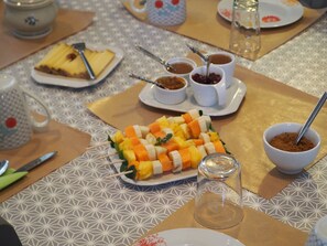 Petit-déjeuner continental compris tous les jours