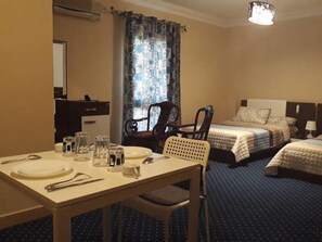 Memory foam beds, in-room safe, laptop workspace, free WiFi