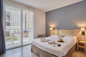 Studio, Accessible | Soundproofing, free cots/infant beds, free WiFi, bed sheets - Résidence Odalys Nakâra (Agde)