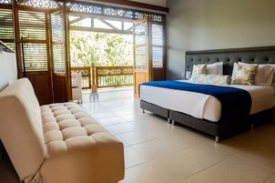 9 bedrooms, premium bedding, in-room safe, individually decorated