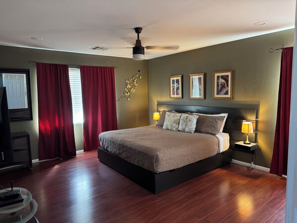 4 bedrooms, iron/ironing board, free WiFi, bed sheets