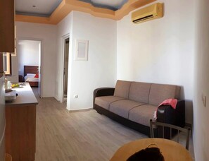 Superior Triple Room | Living area - Lindos centre studios (Rhodes)